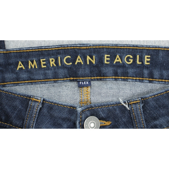 American Eagle Jeans Mens 31 x 32 Blue Flex Stretch Slim Fit Straight - Picture 3 of 8